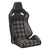 Black Vinyl/Red Plaid Cloth